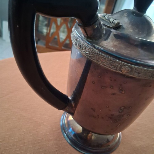 Silver-plated teapot used, English Sheffield, 17×21 cm