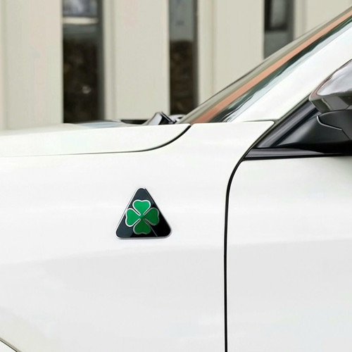 Alfa Romeo aluminum four-leaf clovers new