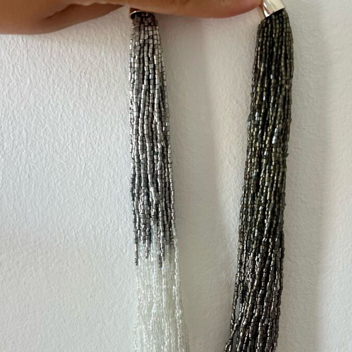 Bizermani Ombre Gradient Statement Necklace new