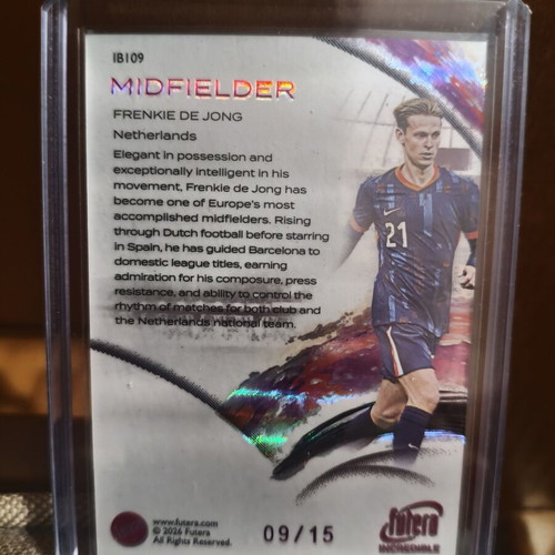 Frenkie De Jong /15 Futera football card
