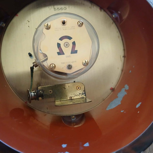 Omega table clock used with wear, needs repair