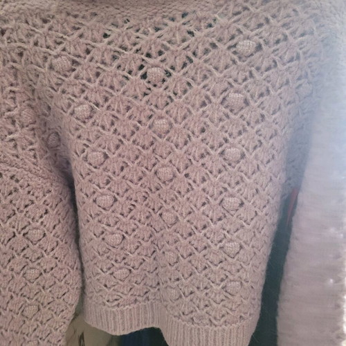 Mango lilac knitted cardigan with rhinestones oversized like new
