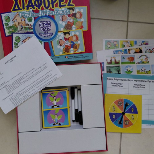 Find the Differences board game like new with cards and markers