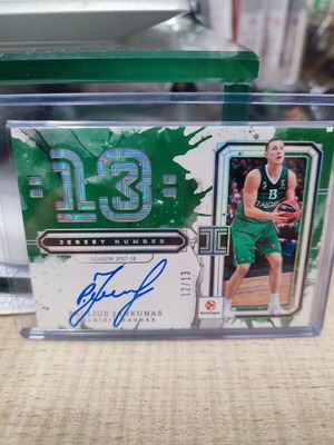 Paulius Jankunas Impeccable Jersey Number Auto 12/13 like new