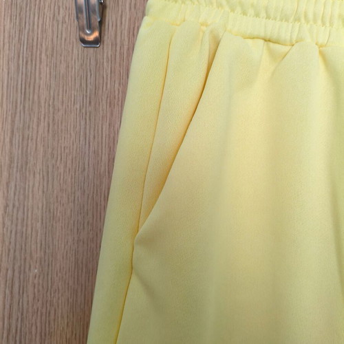 Shein Wide Leg Pants Medium lemon embroidery like new