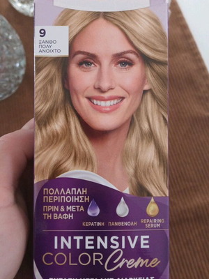 Palette Intensive Color Cream Hair Dye 9 Very Light Blonde New