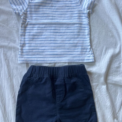 Ted Baker shirt set with shorts and top for baby boy 9-12 months like new