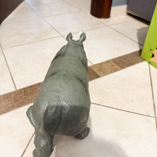 Plastic rhinoceros like new