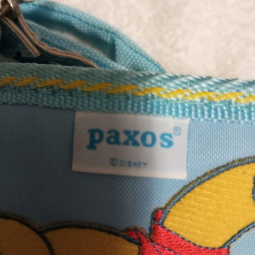 PAXOS backpack like new, large, sky blue with embroidery
