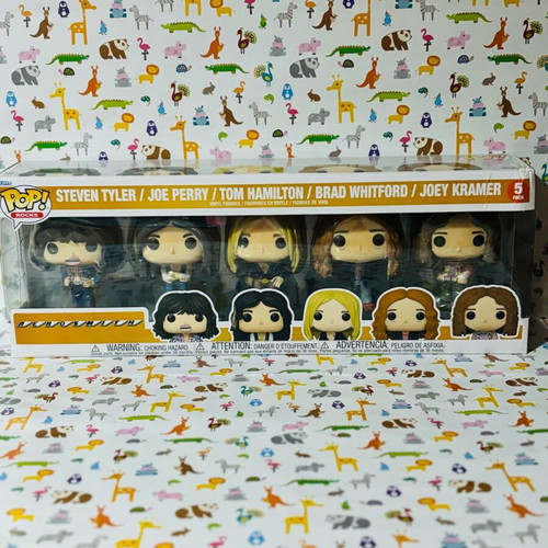 Funko Pop Aerosmith 5 pack like new, damaged box