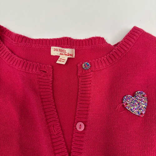 Tommy Hilfiger white shirt and red DP..am cardigan set for girl 10 years like new