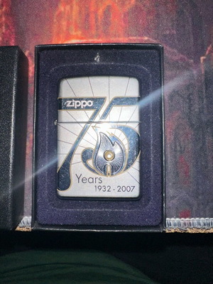Zippo 75 years 1932-2007 used collectible, 1 of 950