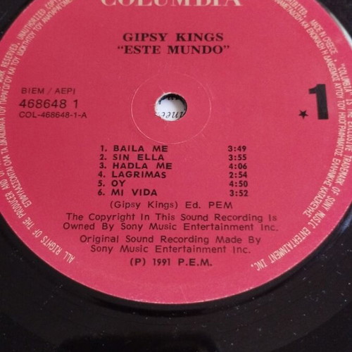 Gipsy Kings πακέτο 3 βινύλια, λατινικά