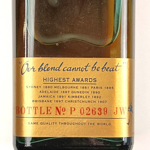 Johnnie Walker Blue Label rare collectible old bottle new, numbered P 02639