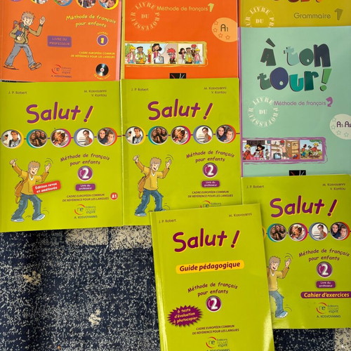 French learning books used for children
