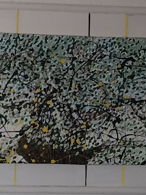 Acrylic painting on canvas 40x50cm with frame new