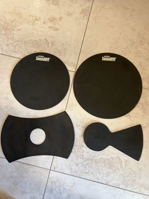 Evans SoundOff practice pad used, 12” and 14”, Cymbal Mute, Hi-Hat Mute