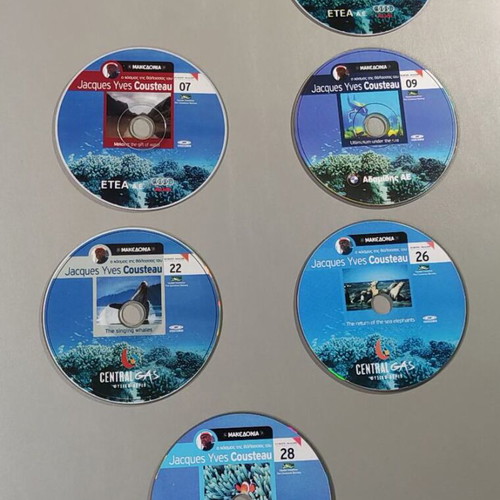 Jacques Yves Cousteau Documentary Series 6 VCDs like new, subtitles