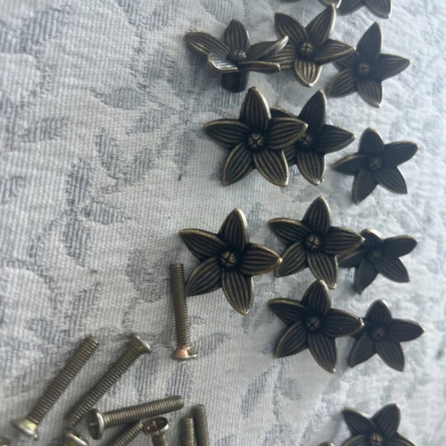 Mini cabinet knobs set of 16, new