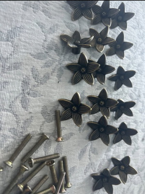 Mini cabinet knobs set of 16, new