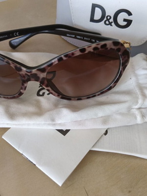 D&G sunglasses with brown leopard print frame