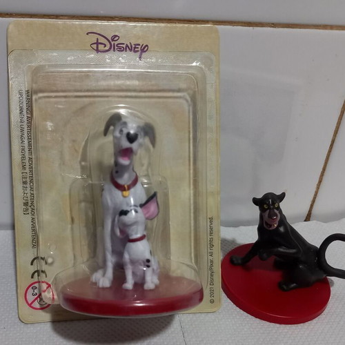 Disney figures Pongo Dalmatian dog and Bagheera used