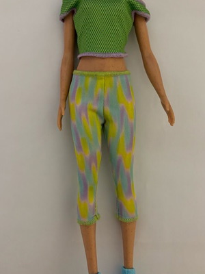 Barbie doll body used fashionista with freckles
