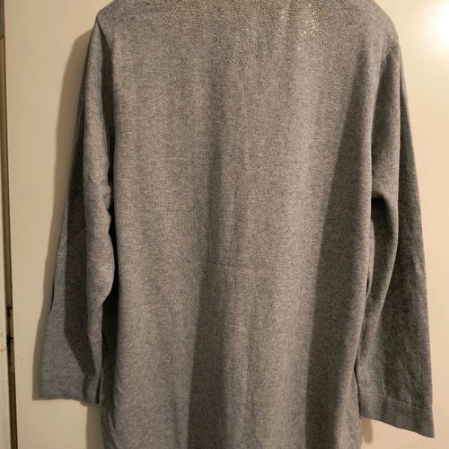 Ulla Popken dress used 5% cashmere 95% cotton gray
