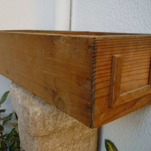 Wooden vintage file drawer used from the 1960s