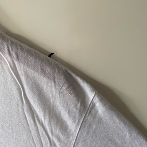 H&M short-sleeve shirt used, size M, white with print