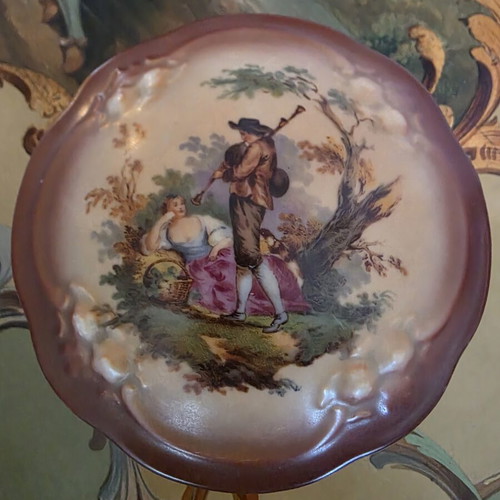 Altrohlau antique porcelain box, Rococo style