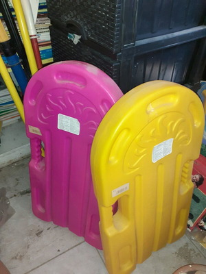 Swimming boards new, pack of 2, plastic