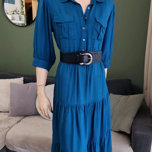 Enzzo petrol dress size medium like new