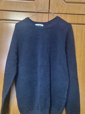 LCW Vision men's sweater with round neck and long sleeves, new, size L, blue