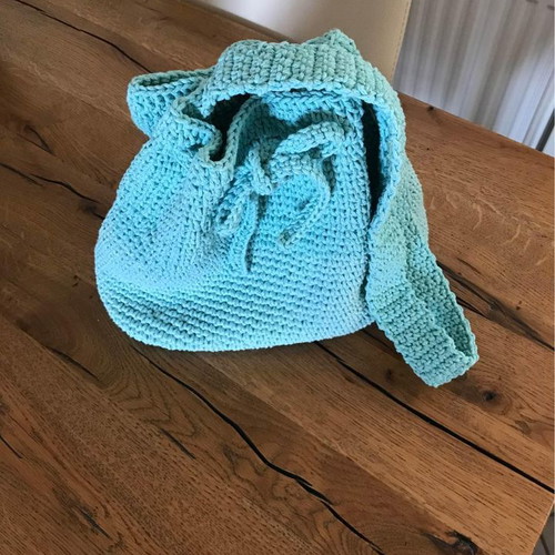 Knitted handmade bag