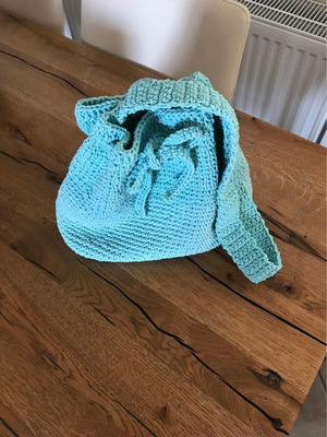 Knitted handmade bag