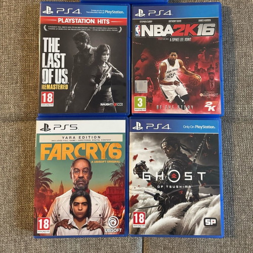 PS4 and PS5 games like new, bundle