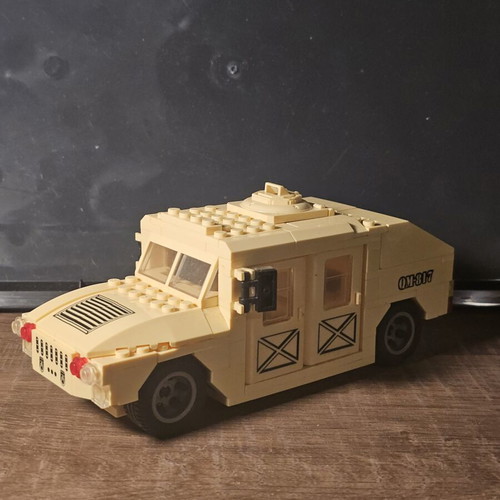 Humvee military tank compatible building blocks