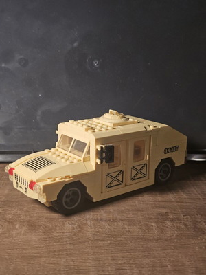 Humvee military tank compatible building blocks
