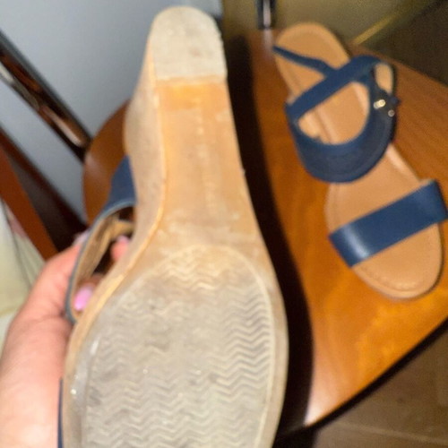Tommy Hilfiger platform shoes like new, size 38, blue and brown