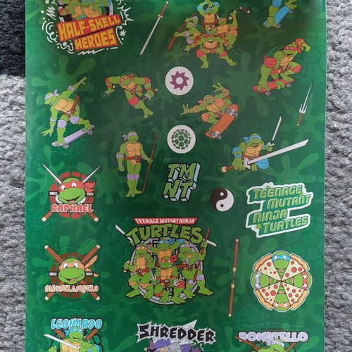 Teenage Mutant Ninja Turtles stickers new, pack of 200