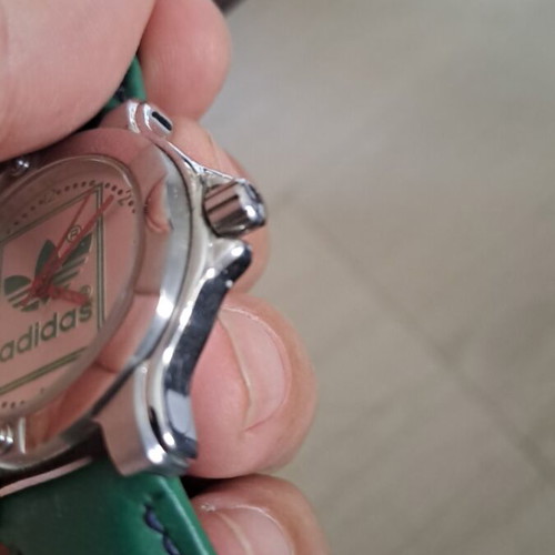 Adidas ρολόι unisex σαν καινούργιο, πράσινο και ασημί