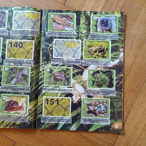 The Jungle sticker album used, 190 of 396 stickers