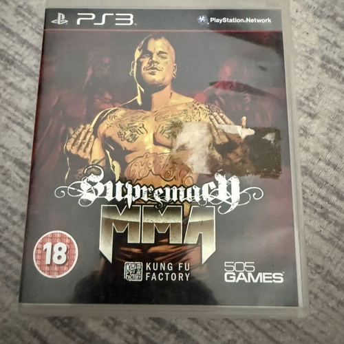 Supremacy MMA PS3 game used, good condition