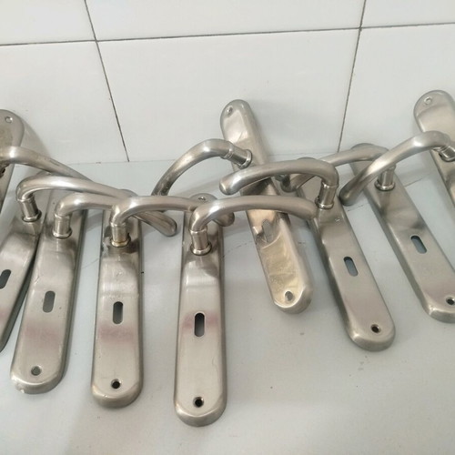Door handles made of stainless steel like new