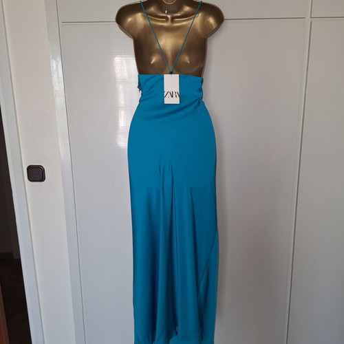 Zara ladies blue strappy dress new with tags size large