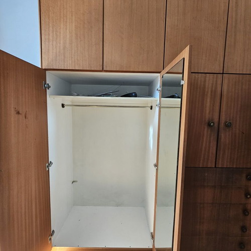Wooden wardrobe, polished