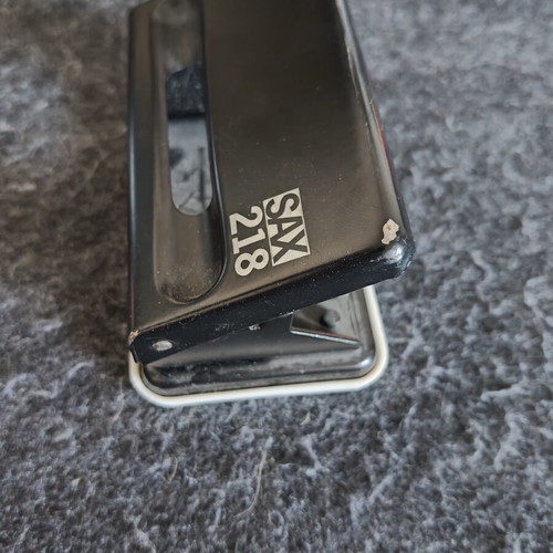 SAX 218 Metal Office Hole Punch used, two-hole