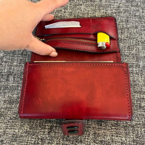 Handmade leather tobacco pouch new