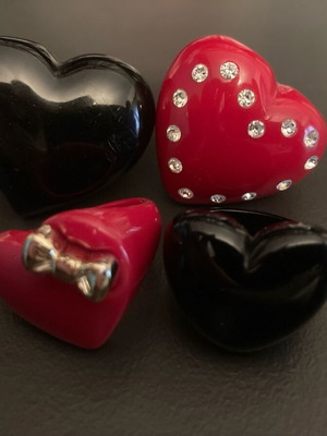 Heart ring set like new